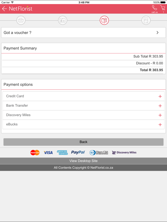 NetFlorist iPad screenshot 5
