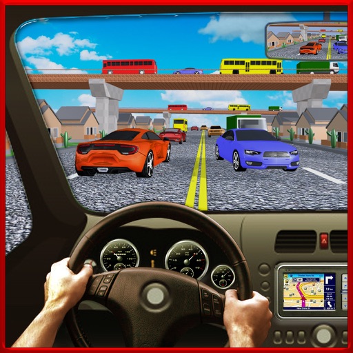 Highway Traffic Speed Car Race iOS App