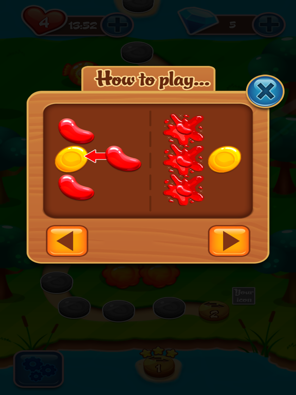 Jelly Garden - match three or more iPad screenshot