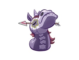 This unicorn is relatively well-preserved and is still capable of passing on your emotions