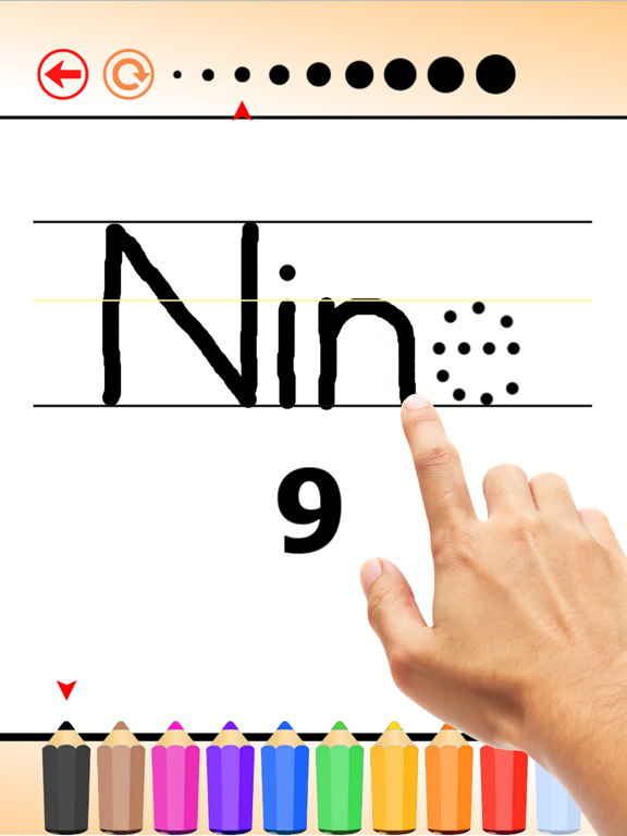 Write English Words HD: Learn to write from A-Z and number from 1-10, free games for children iPad screenshot