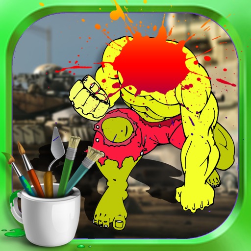 Coloring Page For Kids Game Hulk Version icon