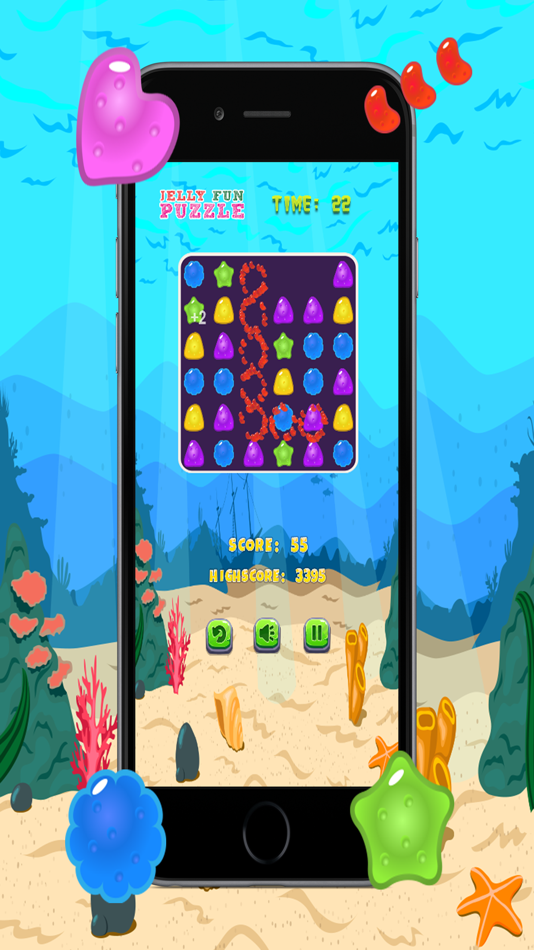#4. Jelly Fun Puzzle Matching Three: Free Match 3 Game (iOS) 由: Jadet Daengsaengtien