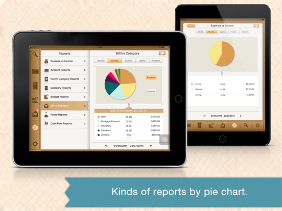 Money Monitor Pro for iPad - Budget & Bill Managerのおすすめ画像4