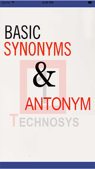 Screenshot #1 pour English Synonym Antonym