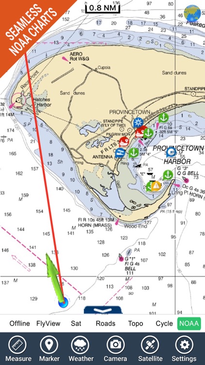 Boating Rhode Island to Maine GPS chart Navigator