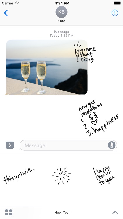 New Year Countdown sticker - stickers for iMessage