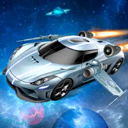 Flying Space Car Simulator 3D app icon