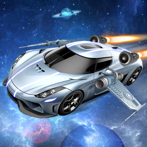 Flying Space Car Simulator 3D app icon
