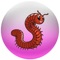 You start out as a small centipede but as you eat more food pellets, you grow bigger
