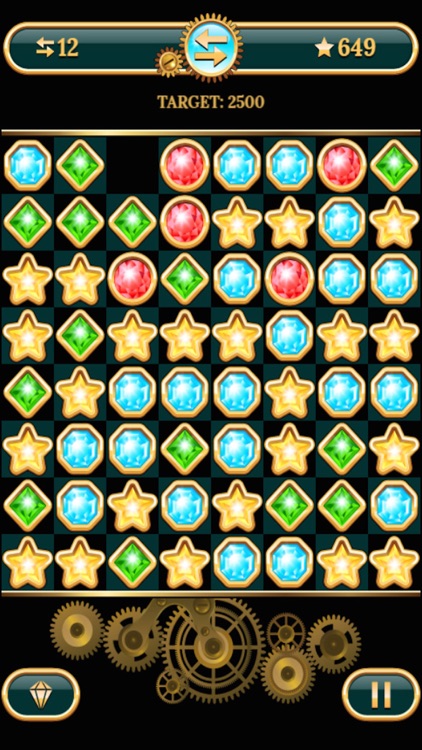 The Diamond Stars And Jewel Match Puzzle Game