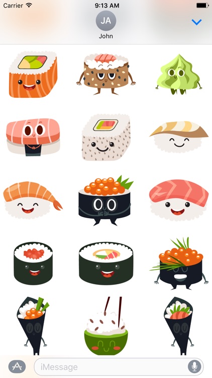Sushi Stickers for iMessage #2