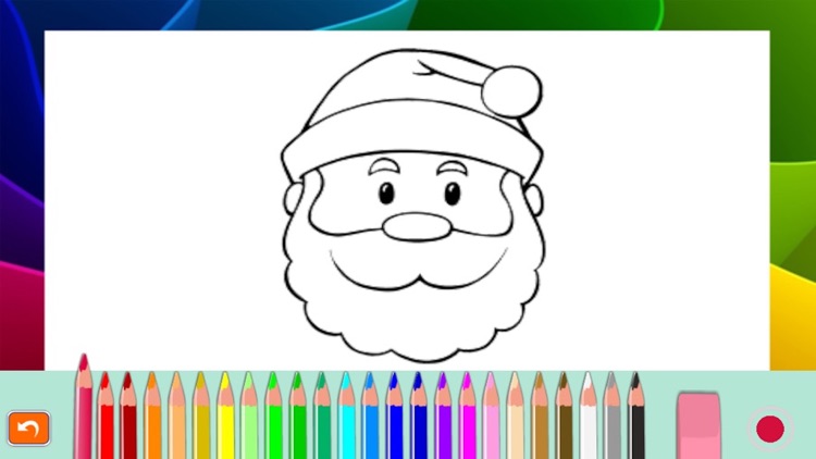 Santa Claus Christmas coloring book! For kids