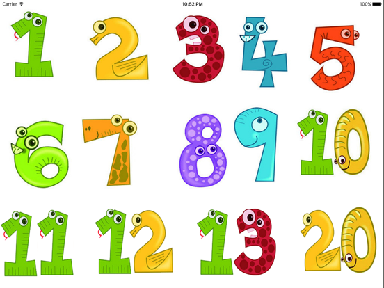 1 2 3 Words Baby Learn English Numbers Flash Cards App Price