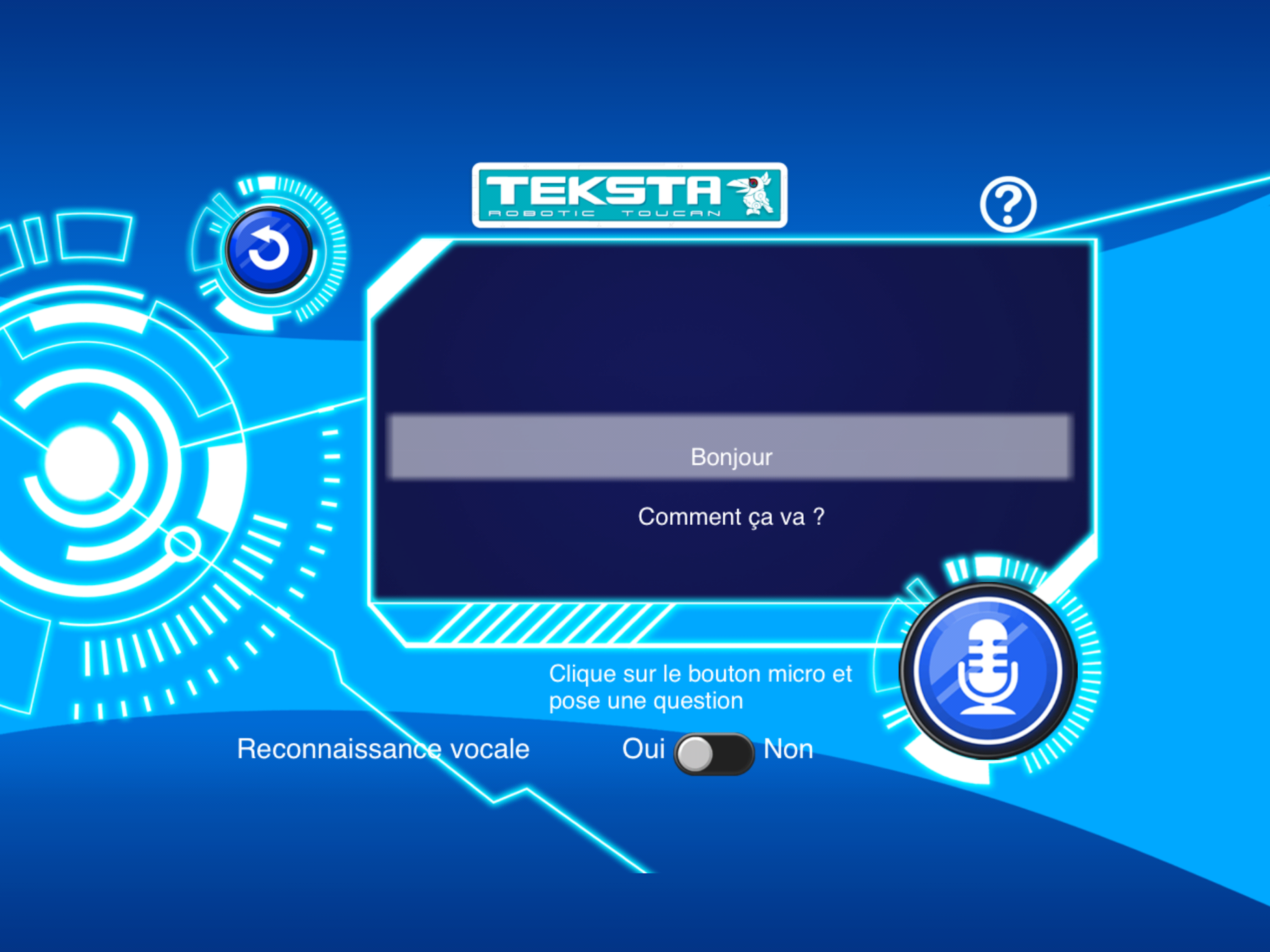 Teksta Toucan App (française)
