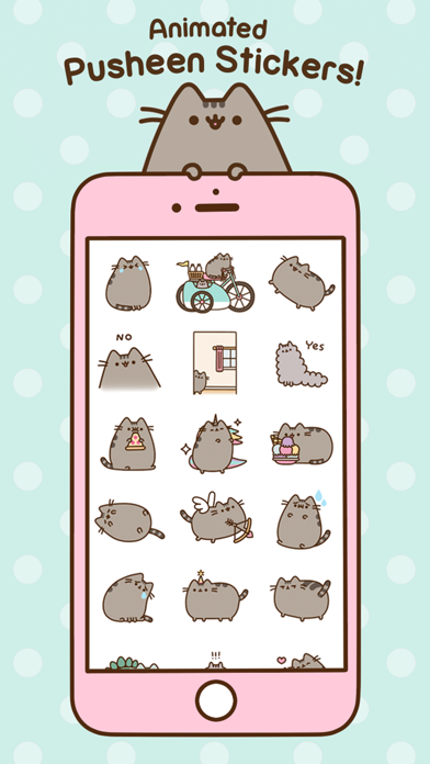 Screenshot #1 pour Pusheen Animated Stickers