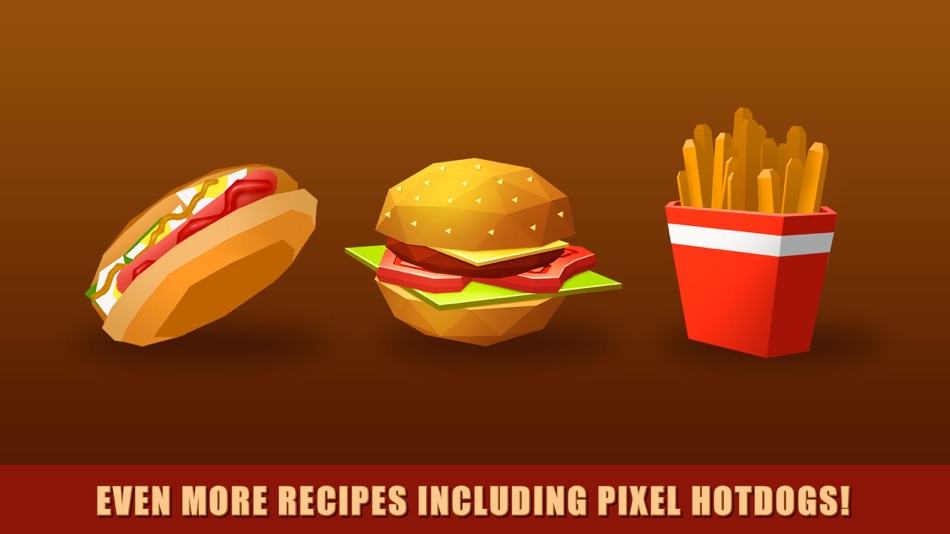 #2. Pixel Burger Simulator 3D - 2 (iOS) Podle: Tayga Games OOO