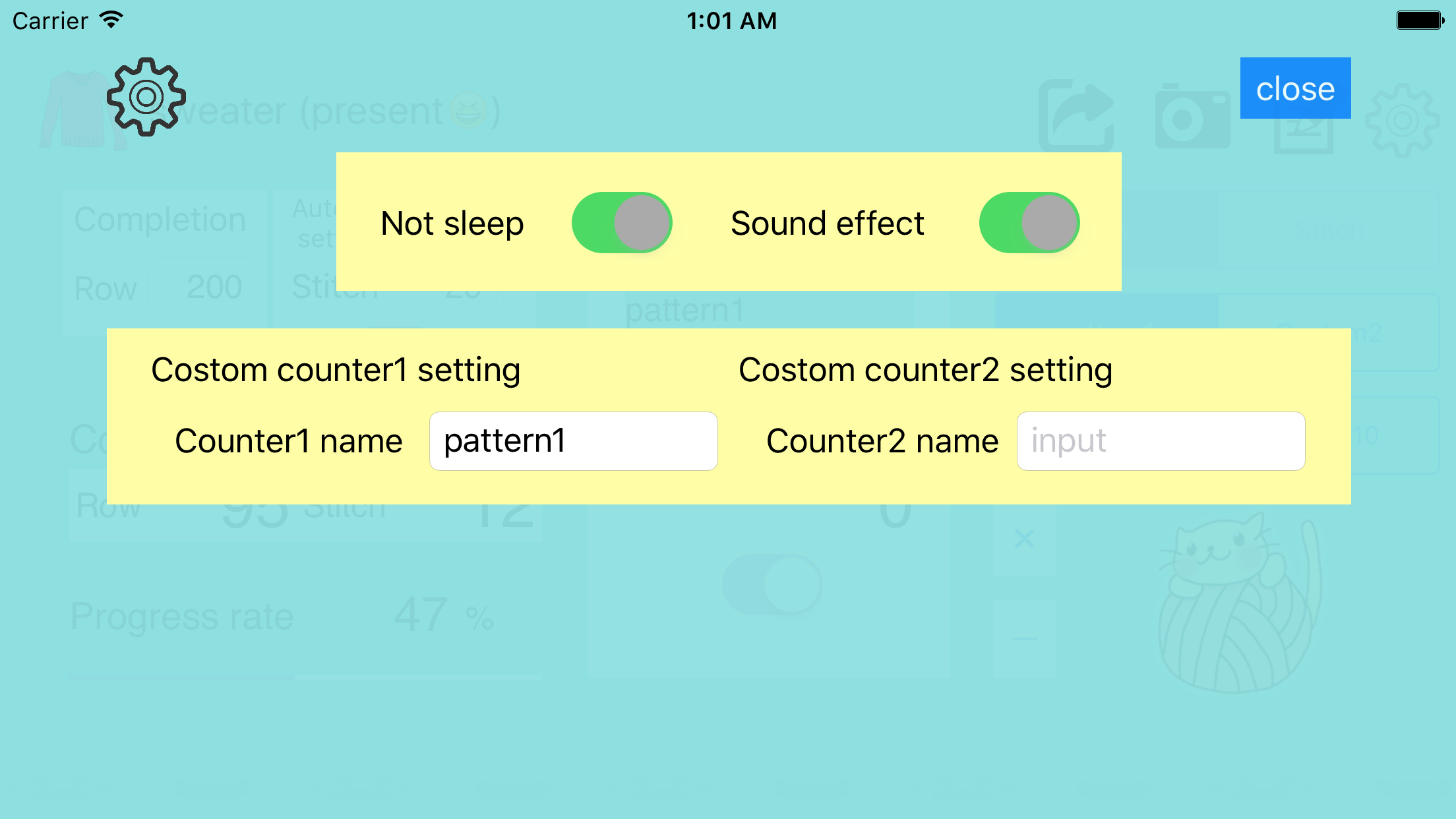 Knit - knitting counter