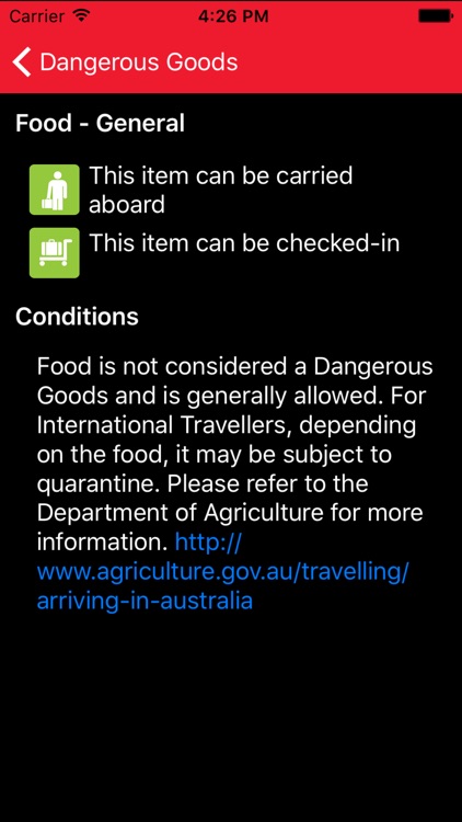 Can I pack that? - Dangerous Goods App