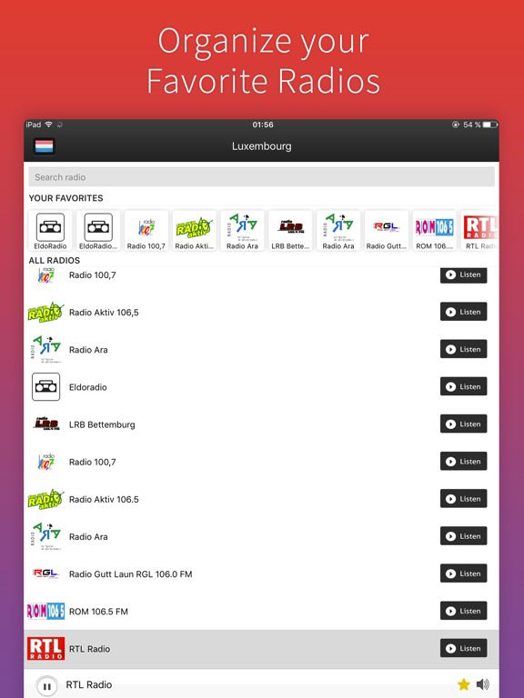 Screenshot #5 pour Radio Luxembourg - Radios LUX FREE