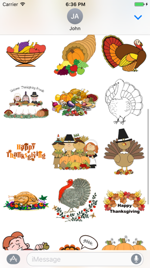 Give Thanks with iMessage