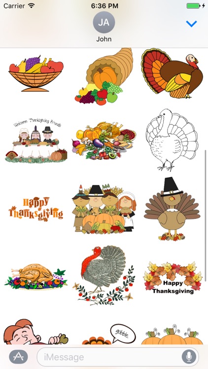 Give Thanks with iMessage