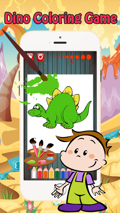 Color ME: Dinosaur Coloring Book Pages Kids Adults app screenshot
