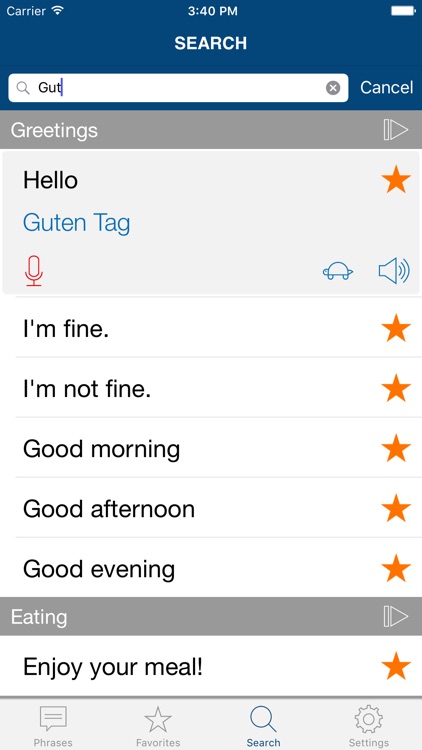 Learn German Phrases Pro screenshot-3