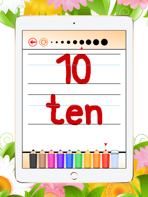 Write Numbers and Integers: Free Game for Kids iPad screenshot