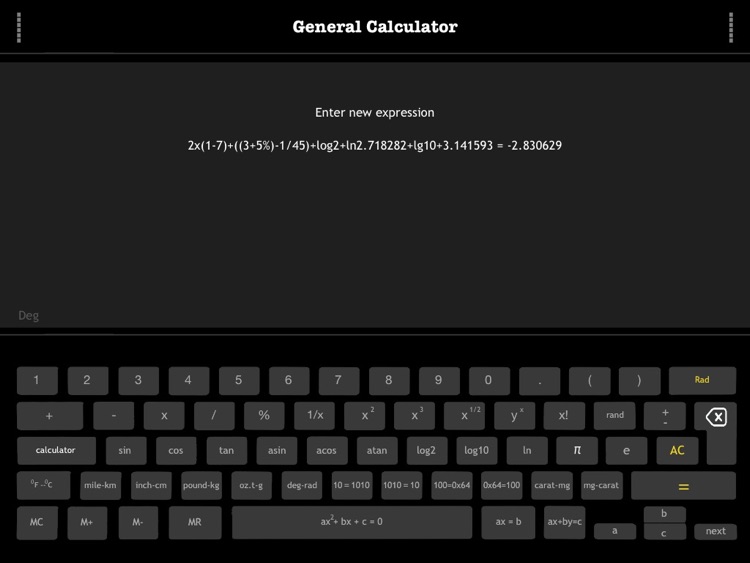 General Calculator