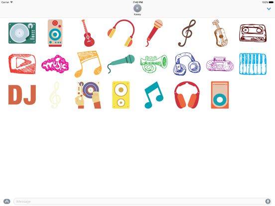 Screenshot #4 pour Musique Autocollants