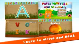 Game screenshot Paper Monsters Alphabet Flash Cards For Toddlers mod apk