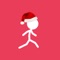 Christmas Stick Man Tap Line dodge Games for kids