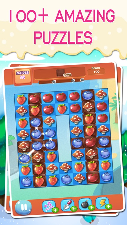 Fruit Garden Mania - Match-3 Link Swipe Blast