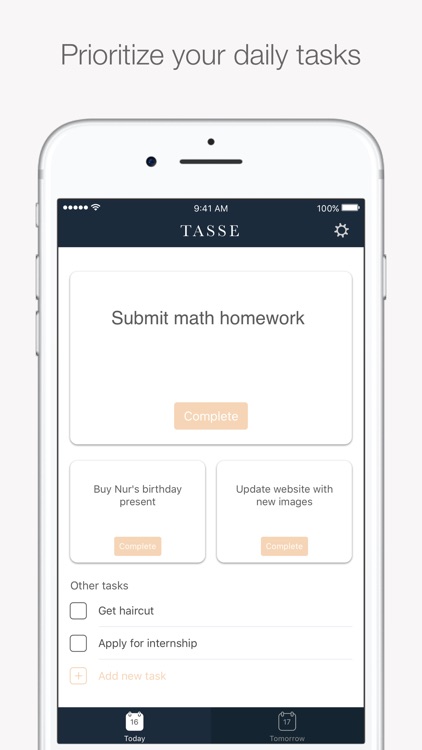 Tasse: Daily To-Do List