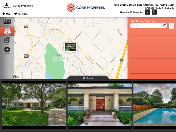 CORIE Properties for iPad