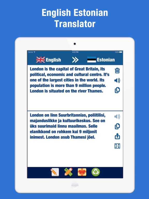 Screenshot #4 pour Estonien Français Traduction, Estonie dictionnaire