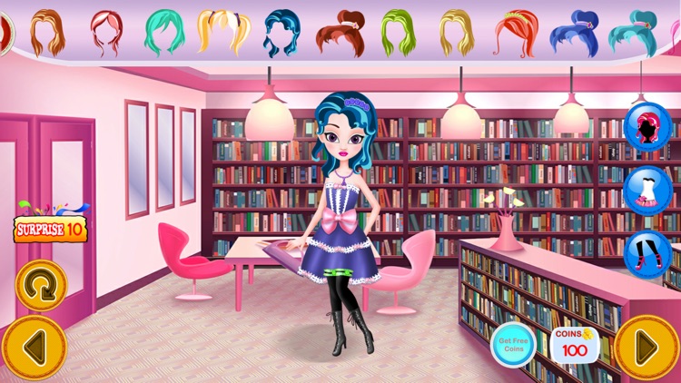 Princess Dress Up In Library Amazing - Unlock All
