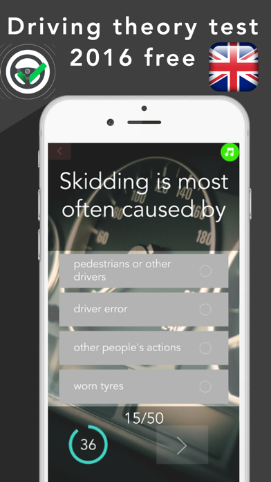 Screenshot #1 pour Driving theory test 2016 free - UK DVSA practice