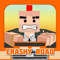 Crashy Road - Flip the Rules crash into the cars