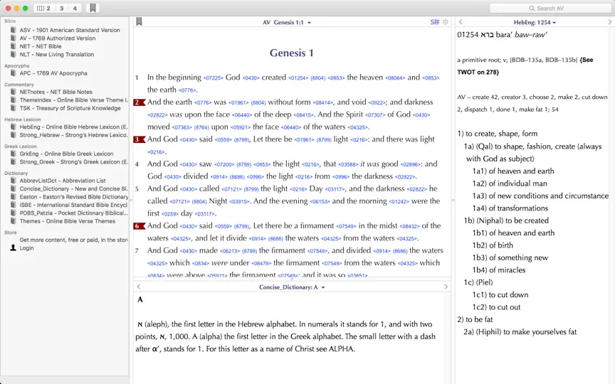 Screenshot von Online Bible auf dem iPhone 1