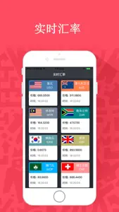 最新汇率-出国旅游人民币兑换必备汇率APP screenshot #1 for iPhone