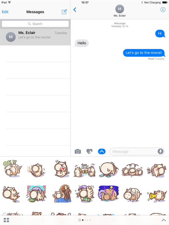 Screenshot #4 pour Sakaboo Pig Stickers for iMessage