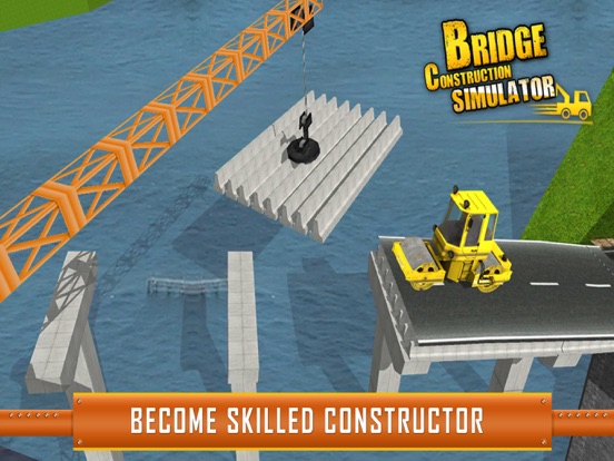 Bridge Construction Simulator 2017: Extreme Crane iPad app afbeelding 1