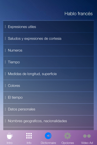 Aprender Francés Audio Curso y Vocabulario Rápido screenshot 2