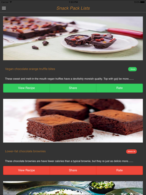 Screenshot #5 pour Healthy snack ideas