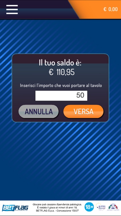 Betflag Sette e Mezzo