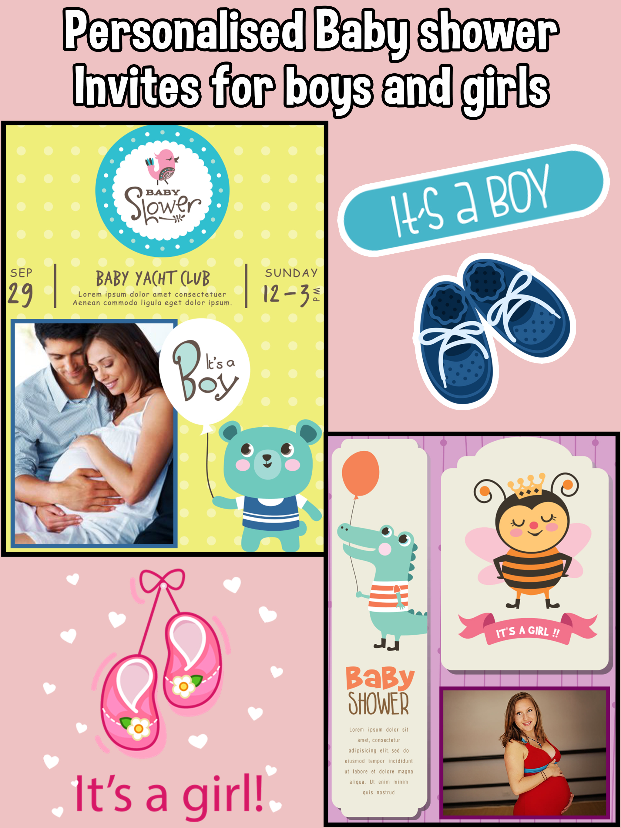 Baby Shower Invitations & Frames