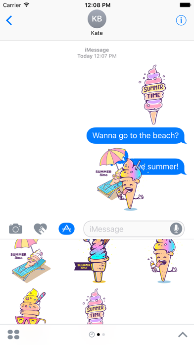 Screenshot #2 pour Groovy Summertime Stickers