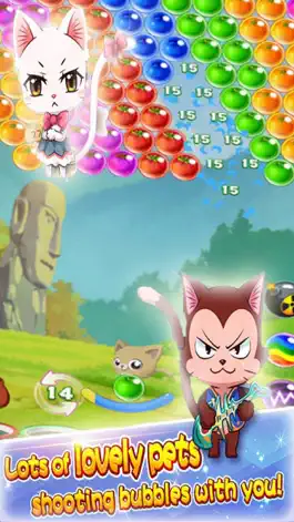 Game screenshot Cat Shoot Ball - Bubble Fruit mod apk